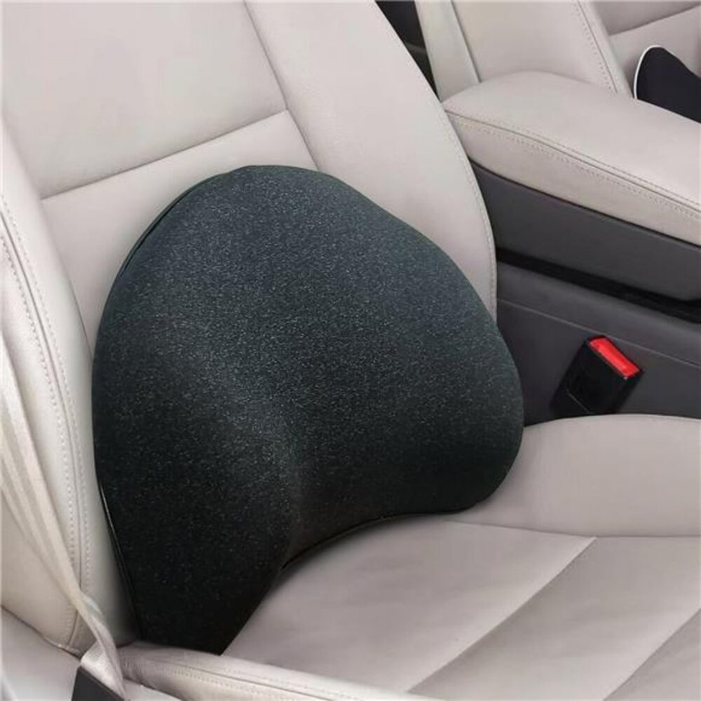 Memory foam lumbar support pillow for car seat office chair back pain relief